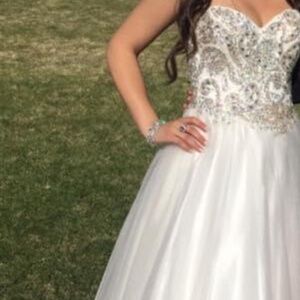 White prom dress or wedding dress
